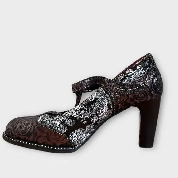 L'ATISTE By Spring Step Mazie Heel 38 US 7.5-8 NWOT